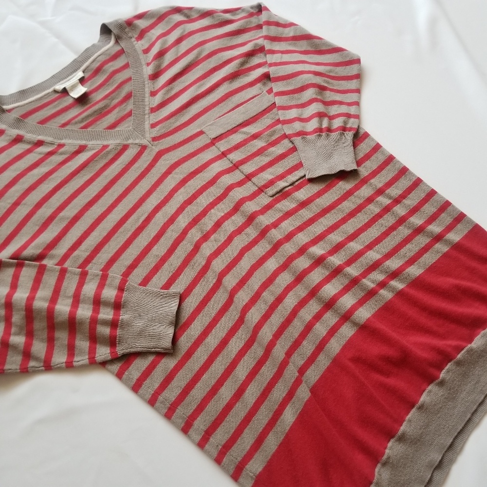 NWOT White + Warren Half Sleeve Sweater